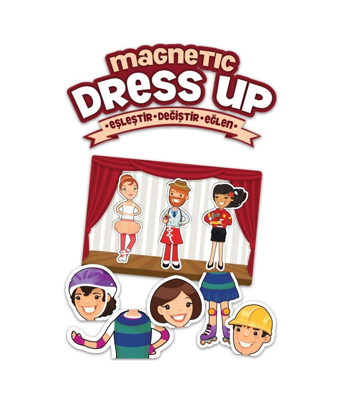 Md174 Nessiworld, Magnetic Dress Up - Eşleştir Değiştir Eğlen / +3 Yaş