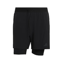 Adidas Erkek Şort D4t 2ın1 Shorts Kf6431 Siyah