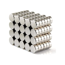 Dünya Magnet 25 Adet 6mm X 2mm Yuvarlak Güçlü Neodyum Mıknatıs Magnet 25'li Paket
