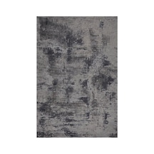 Kartela Halı Nivo Halı Kaymaz Taban Makinede Yıkanabilir Halı Antrasit - 160 X 240 Cm