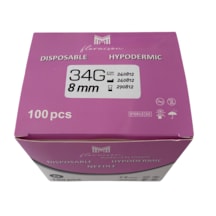 Mezoterapi İğne Ucu 34g 8 Mm 100 Adet / Kutu