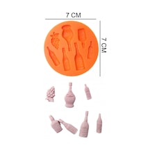 Şarap Silikon Şeker Hamuru, Sabun, Mum Kalıp