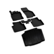 Ferrous Autoaccessories Skoda Kamiq İle Uyumlu 4d Paspas Ve 3d Bagaj Havuzu 2020 Ve Üstü Açık Bej