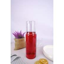 Digithome Cam Kapaklı Başucu Su Ve Meşrubat Sürahisi Karaf Şişe 600 Ml H2o75975 C1-1-18