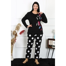 Akbeniz Kadın Büyük Beden Penye Uzun Kol Pijama Takım 202215-siyah Siyah Akbeniz Kadın Büyük Beden Penye Uzun Kol Pijama Takım 202215-siyah Siyah