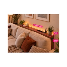 1. Sınıf Ceviz Mdf Auratech Ledli Dresuar Koltuk Arkası Dresuar Koltuk Arkası Şarzlı Raf , Koltuk Arkası Konsol 150x80x12