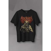 Siyah Unisex T-shirt Cavalera Metal Music Sepultra Guitar Drum Rock Sepultura Gitar Baskılı Tişört 001
