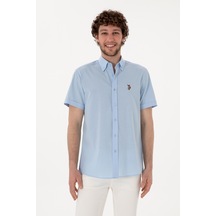 U.s. Polo Assn. Erkek Açık Mavi Gömlek Kısa Kollu 50298007-vr003 Acık Mavı Açık Mavi