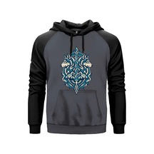 Gözcü Bozkurtlar Gri Renk Reglan Kol Sweatshirt Kapşonlu