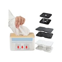 B-black-doku Dispenseri Yay Desteği Otomatik Kaldırma Yaylı Doku Tutucu Kolay Toplama Doku Konteyneri 90% Kutu İçin Takım