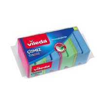 Colors Çizmez Sünger 4'lü Oluklu Yeşil--pembe