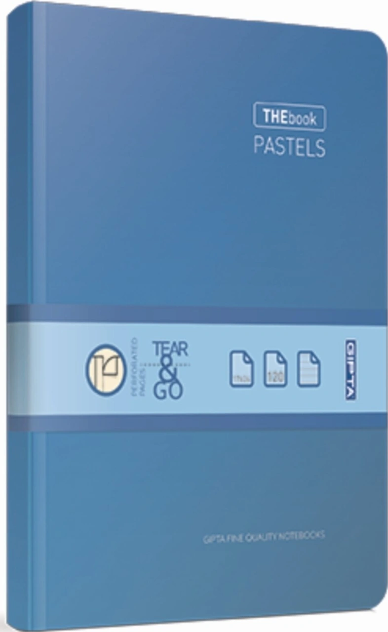 Thebook Pastels Kareli Iplik Dikişli Sıvama Sert Kapak Defter 14x20 120 Yaprak