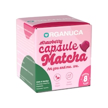 Organuca Çilek Vanilya Aromalı Matcha Kapsül 8'li 28 G - 3 Adet Tarı