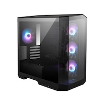 Msı Mag Pano M100r Pz B65 Temperli Cam 3x120mm 1x120mm Argb Fan 650w Bronz Panoramik Siyah Kasa