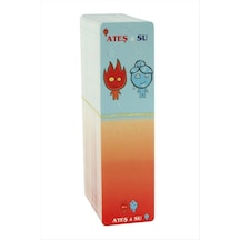 Ateş - 553 - Su Dik Set Kolye Kartı - Kmrsfres - - Kırmızı