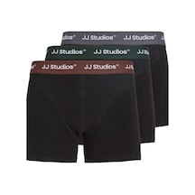 Jack & Jones 12280164 Jacsoho Trunks 3 Pack Black Black Erkek Boxer Siyah