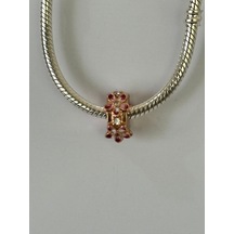 Fubena Rose Çiçek Klips Charm