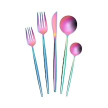 Orion Çok Renkli 6 Kişilik 30 Parça Çatal Kaşık Bıçak Takımı Rainbow