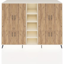 Kronos Dolap 14 Raflı 8 Kapaklı 220x59x163 Aytaşı-çam/aytaşı Aytaşı-çam/aytaşı