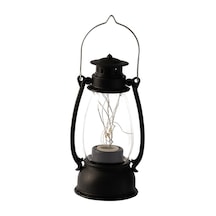 Retro Fener Noel Masa Dekorasyonu Yılbaşı Süs Siyah Retro Fener Noel Masa Dekorasyonu Yılbaşı Süs Siyah