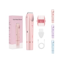 Yagerod Kadınlar İçin Pelvora Tıraş Makinesi 5'i Bir Arada, Elektrikli Tıraş Makinesi, Usb Şarj İstasyonlu, Ipx7 Su Geçirmez, Vücut, Koltuk Altları, Bikini, Kaşlar Ve Burun İçin Pembe