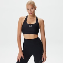 Under Armoura Mid Padle Kadın Siyah Antrenman Bra Düz 1373865 Siyah