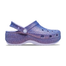 Platform Irid Glitter Clog Purple Moon Mor