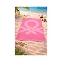 Outlet Plaj Havlusu Pembe 180x100cm Çok Renkli