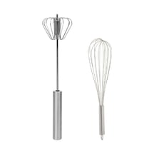 2'li Çelik Basmalı Mixer Ve Tel Çırpıcı Seti Metal Diğer