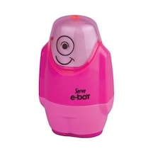 Silgili Kalemtıraş Fosforlu Pembe 4lu Set