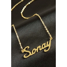 Sonay İsimli Kolye Kişiye Özel Elk-bjtıeg Sarı