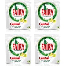Fairy Hepsi Bir Arada Limon Kokulu Bulaşık Makinesi Deterjanı 4 x 70 Tablet