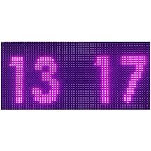 Mor Dijital Led Saat Kasa Ölçüsü: 16x32 Cm