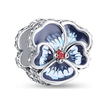 Fubena Taşlı Mavi Menekşe Charm