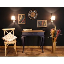 Wooding 80 Cm Çekmeceli Masif Lacivert Naturel Dresuar (548586616) Lacivert