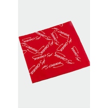 Zero Land Atatürk - 63 - İmzalı Desenli - Novapazr - Bandana 50x50-kırmızı Çok Renkli