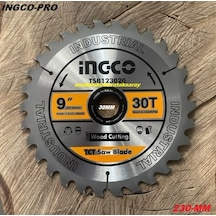 İngco Pro 230mm Elmas Testere Sunta Mdf Ahşap Odun Kesme Testeresi 30diş Göbek 30mm