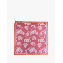 Koton Kare Desenli Saten Şal Bordo 5sak50057aa Bordo