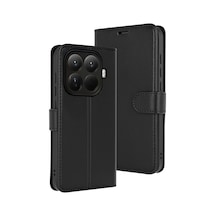 Xiaomi Mi 15t Pro Trend S Plus Kapaklı Kılıf - Siyah 0