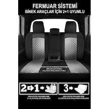 Volkswagen Golf Vi 1.6 Tdi 105 Comfortline Dsg 2010 Uyumlu Plus Serisi Tay Tüyü Gri Oto Kılıfı Tam Set