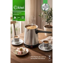 Kiwi Kcm-7513 Türk Kahvesi Makinesi 700 Ml & 8 Fincan Kapasite & Paslanmaz Çelik