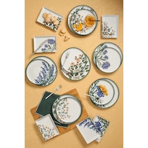 Porland Flower Garden 18 Parça 6 Kişilik İkram Ve Kahvaltı Takımı 04ppo000225 Beyaz