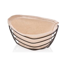 Narin Siyah Telli Oval Ekmeklik A60052 1 Adet Siyah