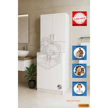 Tamamı Mdf 5 Kapaklı Çamaşır Makinesi Dolabı Banyo Dolabı Tamamı Mdf 5 Kapaklı Çamaşır Makinesi Dolabı Banyo Dolabı