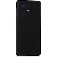 Uryport Vivo V29 Lite Kılıf Nano İçi Kadife Silikon - Siyah