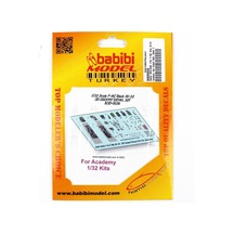 Babibi Bd3-0036 1/32 Ölçek, F-16c Blok 30-32 Academy İçin Kokpit Seti, Dekal Çıkartma