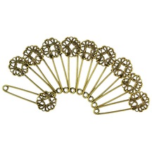 Homyl 10 Adet Boş Telkari Çiçek Bankası Dıy Başörtüsü Antik Bronz