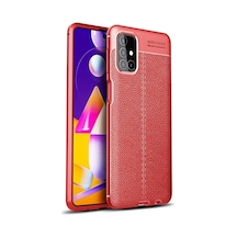 Samsung Galaxy Uyumlu, M31s Kılıf Auto Focus Kapak - Kırmızı