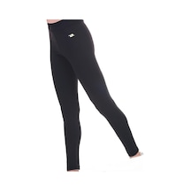 CROZWİSE 3028 Poly Micro Bayan Uzun Fitness Spor Tayt Siyah