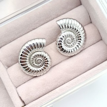 Salyangoz Silver Küpe